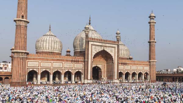 The grand Jama Masjid of Delhi was built by Mughal Emperor Shah Jahan  during 1650-1656.